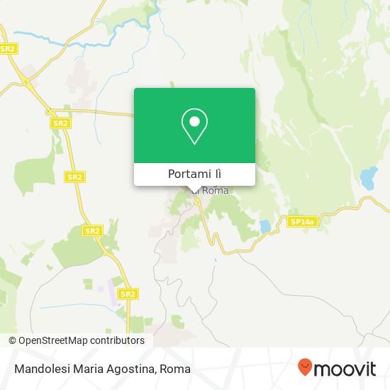Mappa Mandolesi Maria Agostina, Via del Pavone, 53