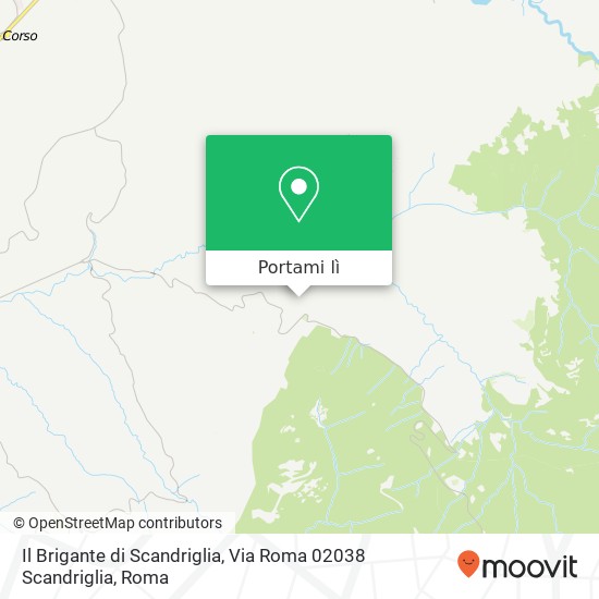 Mappa Il Brigante di Scandriglia, Via Roma 02038 Scandriglia