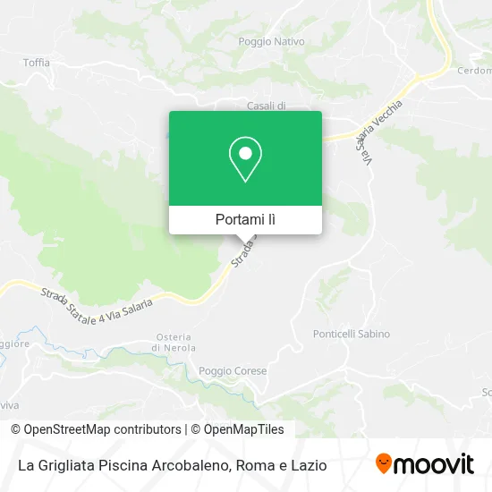 Mappa La Grigliata Piscina Arcobaleno