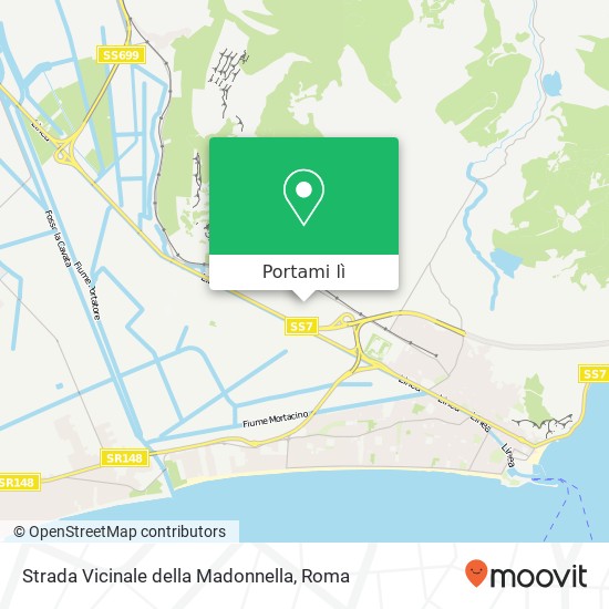 Mappa Strada Vicinale della Madonnella