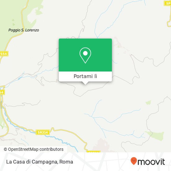 Mappa La Casa di Campagna