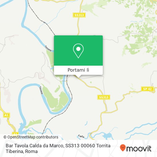 Mappa Bar Tavola Calda da Marco, SS313 00060 Torrita Tiberina