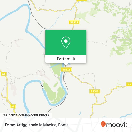 Mappa Forno Artiggianale la Macina, SS313 02047 Poggio Mirteto