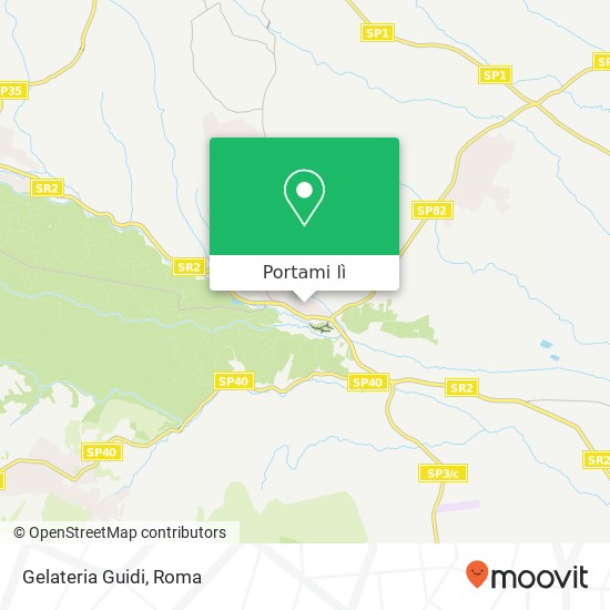 Mappa Gelateria Guidi, Piazza del Comune 01015 Sutri