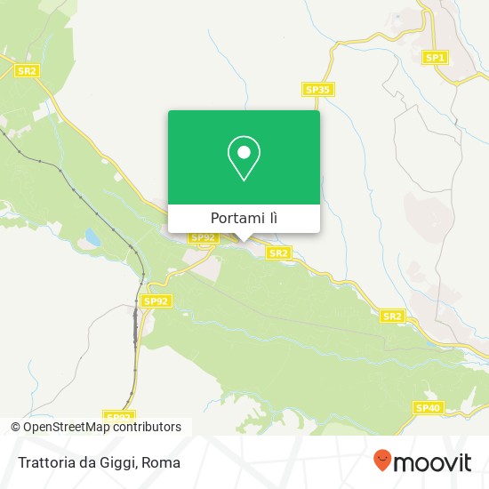 Mappa Trattoria da Giggi, Piazza Umberto I 01012 Capranica