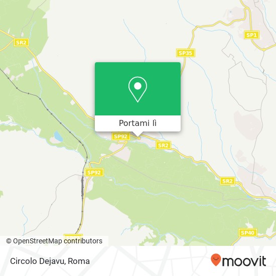 Mappa Circolo Dejavu, Viale Nardini, 11 01012 Capranica