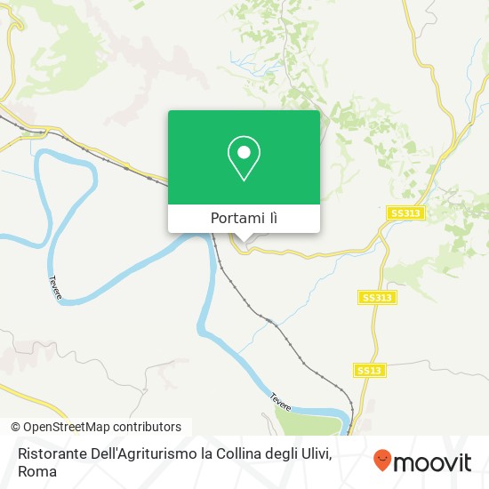 Mappa Ristorante Dell'Agriturismo la Collina degli Ulivi, Via Sabina Sud 02044 Forano