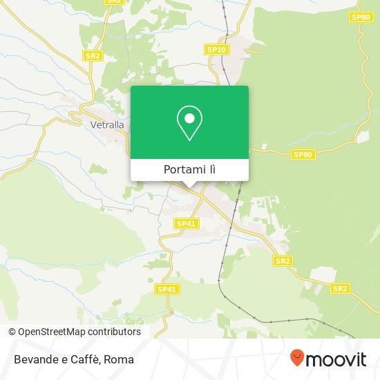 Mappa Bevande e Caffè, Via Cassia, 91 01019 Vetralla