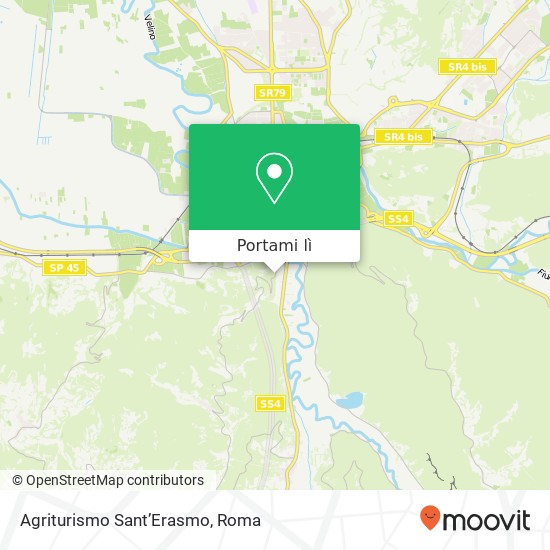 Mappa Agriturismo Sant’Erasmo, Via Rieti 02100 Rieti