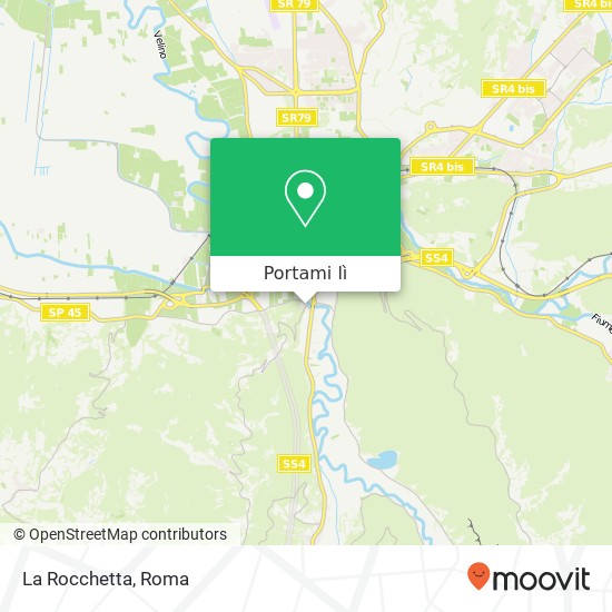 Mappa La Rocchetta, Via Rieti 02100 Rieti