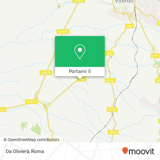 Mappa Da Olivierà, Strada Cassia Sud 01100 Viterbo