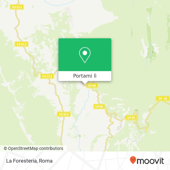 Mappa La Foresteria, Via Nocemonte 02040 Cottanello
