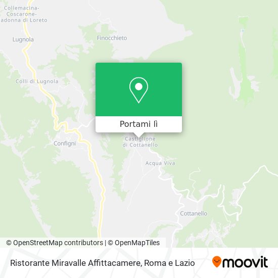 Mappa Ristorante Miravalle Affittacamere