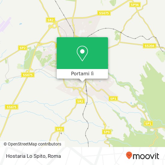 Mappa Hostaria Lo Spito, Via San Leonardo, 63 01100 Viterbo