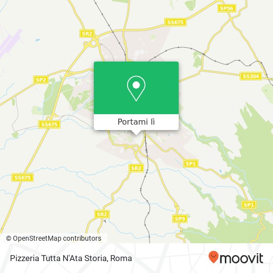 Mappa Pizzeria Tutta N'Ata Storia, Via San Pietro, 26 01100 Viterbo