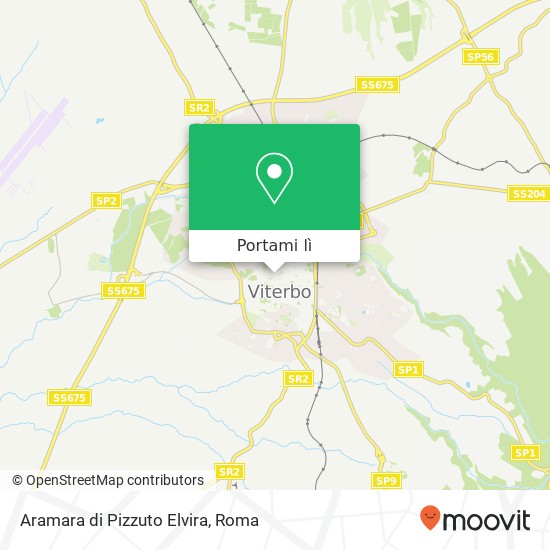 Mappa Aramara di Pizzuto Elvira, Via Santa Maria in Volturno, 22 01100 Viterbo