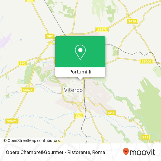 Mappa Opera Chambre&Gourmet - Ristorante, Piazza Giuseppe Verdi, 13 01100 Viterbo