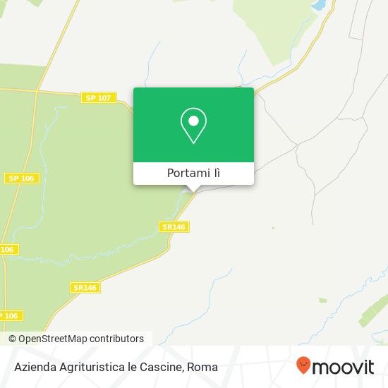 Mappa Azienda Agrituristica le Cascine, Strada Statale Castrese 01011 Canino