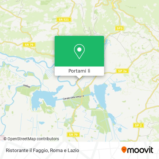 Mappa Ristorante il Faggio