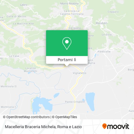 Mappa Macelleria Braceria Michela