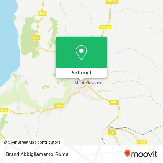 Mappa Brand Abbigliamento, Via Oreste Borghesi, 22 01027 Montefiascone