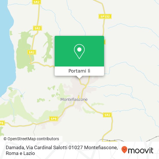 Mappa Damada, Via Cardinal Salotti 01027 Montefiascone