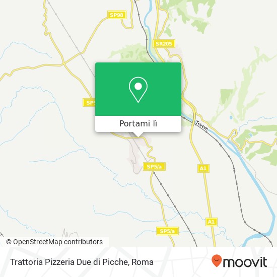 Mappa Trattoria Pizzeria Due di Picche, Via Martini di Camorena, 24 01024 Castiglione in Teverina