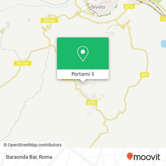 Mappa Baraonda Bar, Via Nereo Neri, 1 05010 Porano