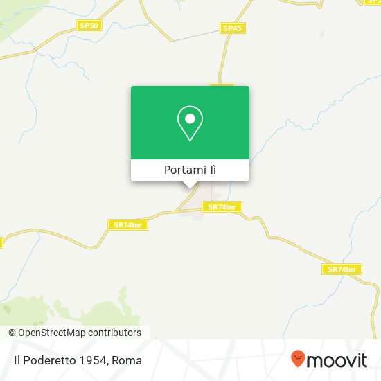 Mappa Il Poderetto 1954, Via del Poderetto, 8 05013 Castel Giorgio