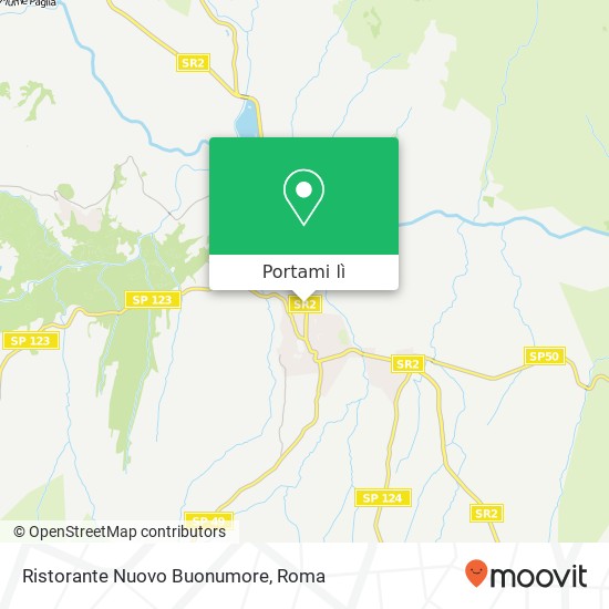 Mappa Ristorante Nuovo Buonumore, Via Cassia, 2 01021 Acquapendente