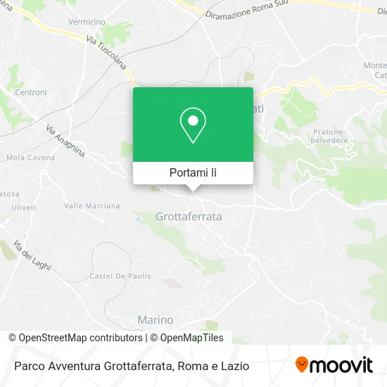 Mappa Parco Avventura Grottaferrata