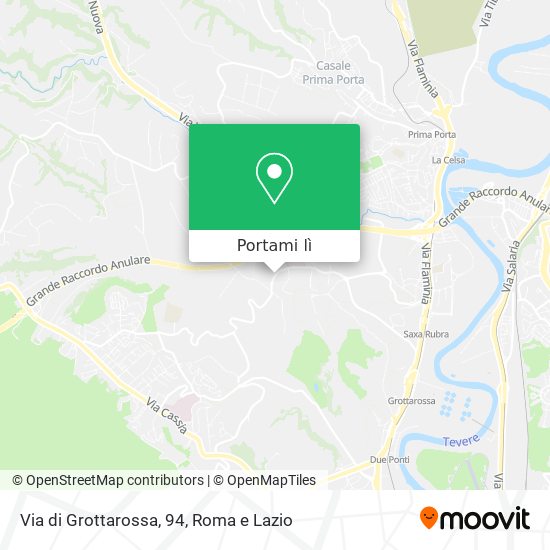 Mappa Via di Grottarossa, 94