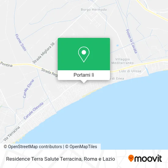 Mappa Residence Terra Salute Terracina