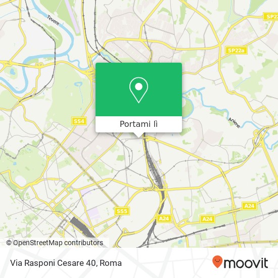 Mappa Via Rasponi Cesare 40