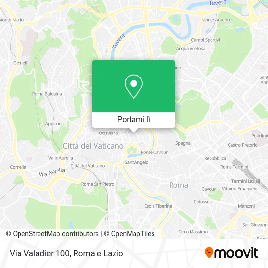 Mappa Via Valadier 100