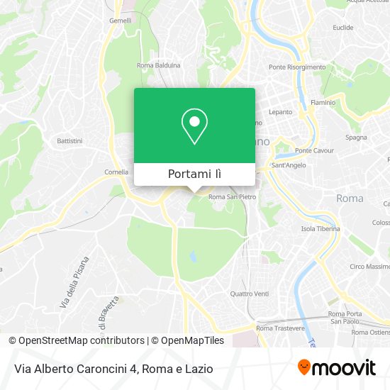 Mappa Via Alberto Caroncini 4