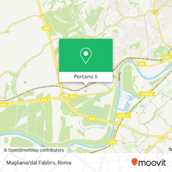 Mappa Magliana/dal Fabbro