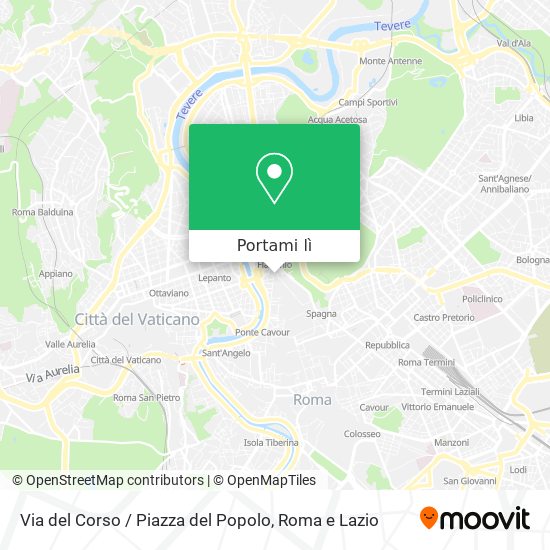 Mappa Via del Corso / Piazza del Popolo