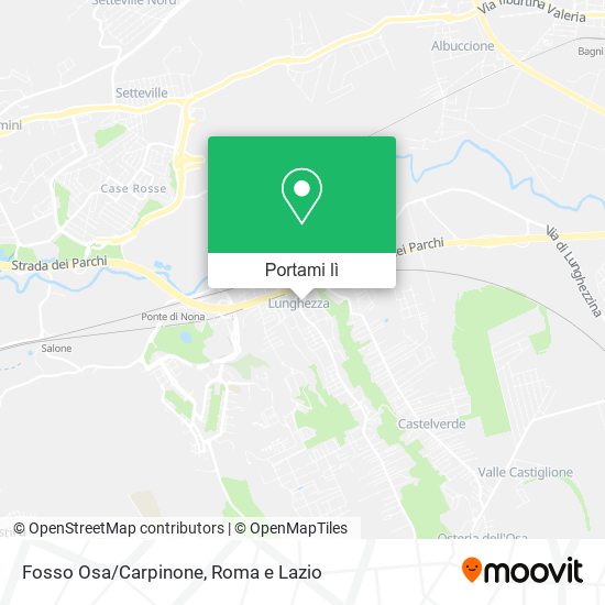 Mappa Fosso Osa/Carpinone