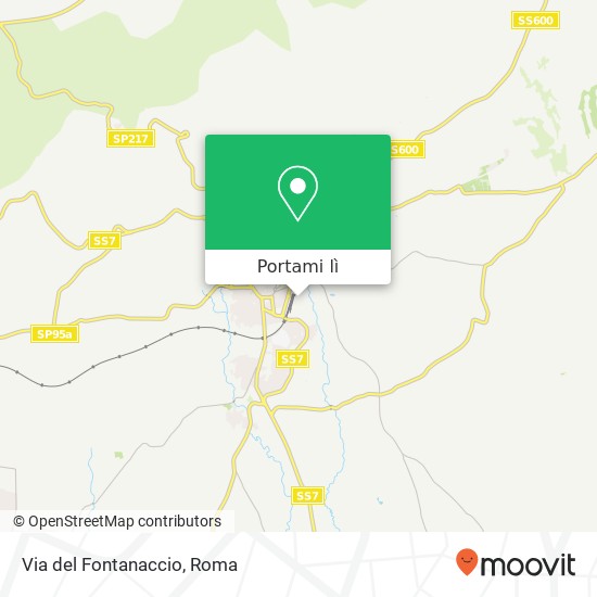 Mappa Via del Fontanaccio