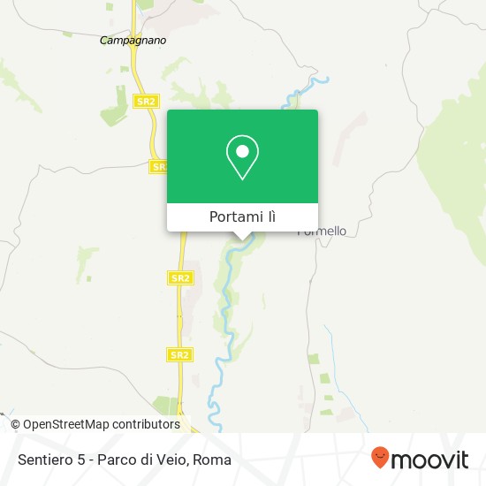 Mappa Sentiero 5 - Parco di Veio