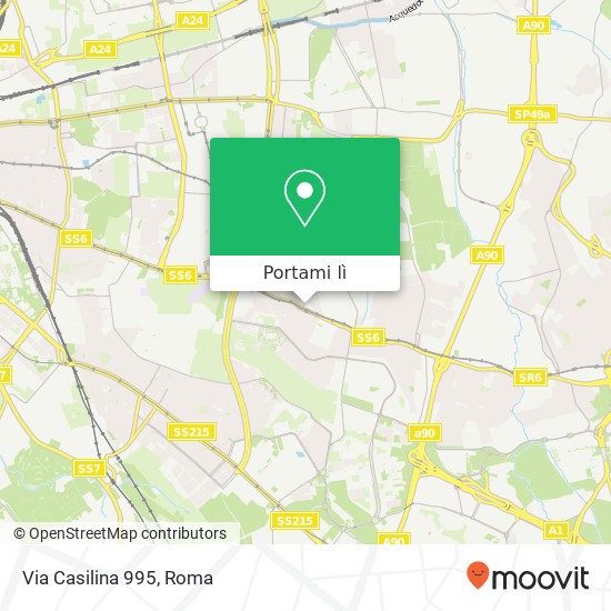 Mappa Via Casilina  995