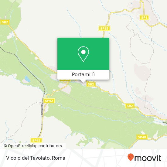 Mappa Vicolo del Tavolato