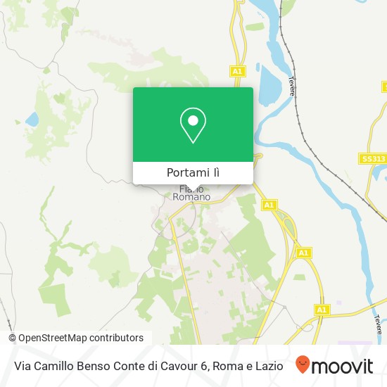 Mappa Via Camillo Benso Conte di Cavour 6