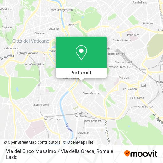 Mappa Via del Circo Massimo / Via della Greca