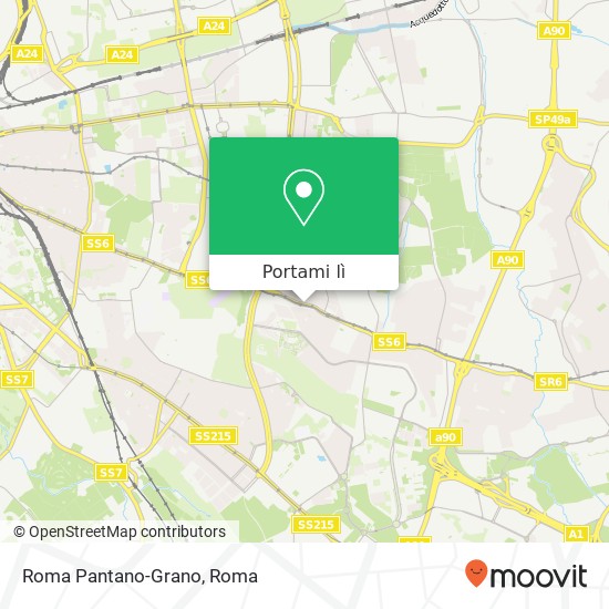 Mappa Roma Pantano-Grano