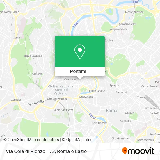 Mappa Via Cola di Rienzo  173