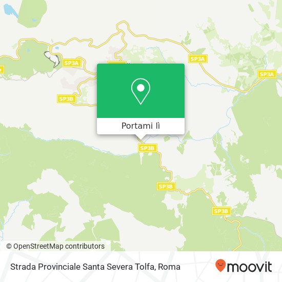 Mappa Strada Provinciale Santa Severa Tolfa