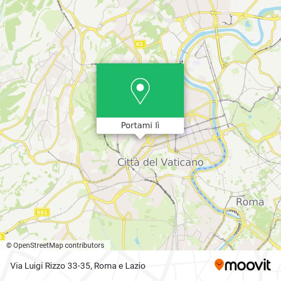 Mappa Via Luigi Rizzo 33-35