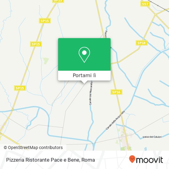 Mappa Pizzeria Ristorante Pace e Bene